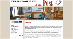 Desktop Screenshot of hauszurpost.com